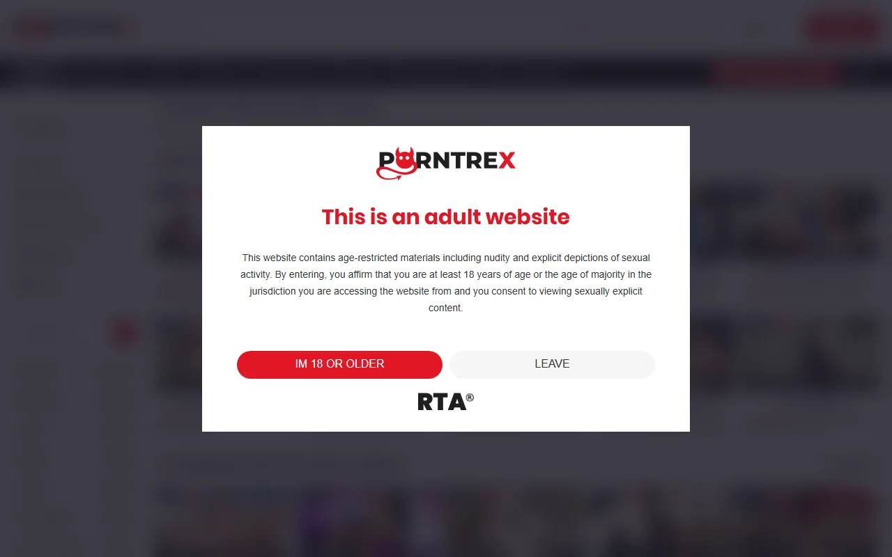 Screenshot of Porntrex